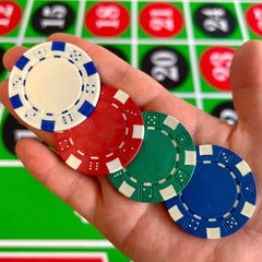 SEETOOOGAMES poker chip blue side supports smooth play and comfortable handling.