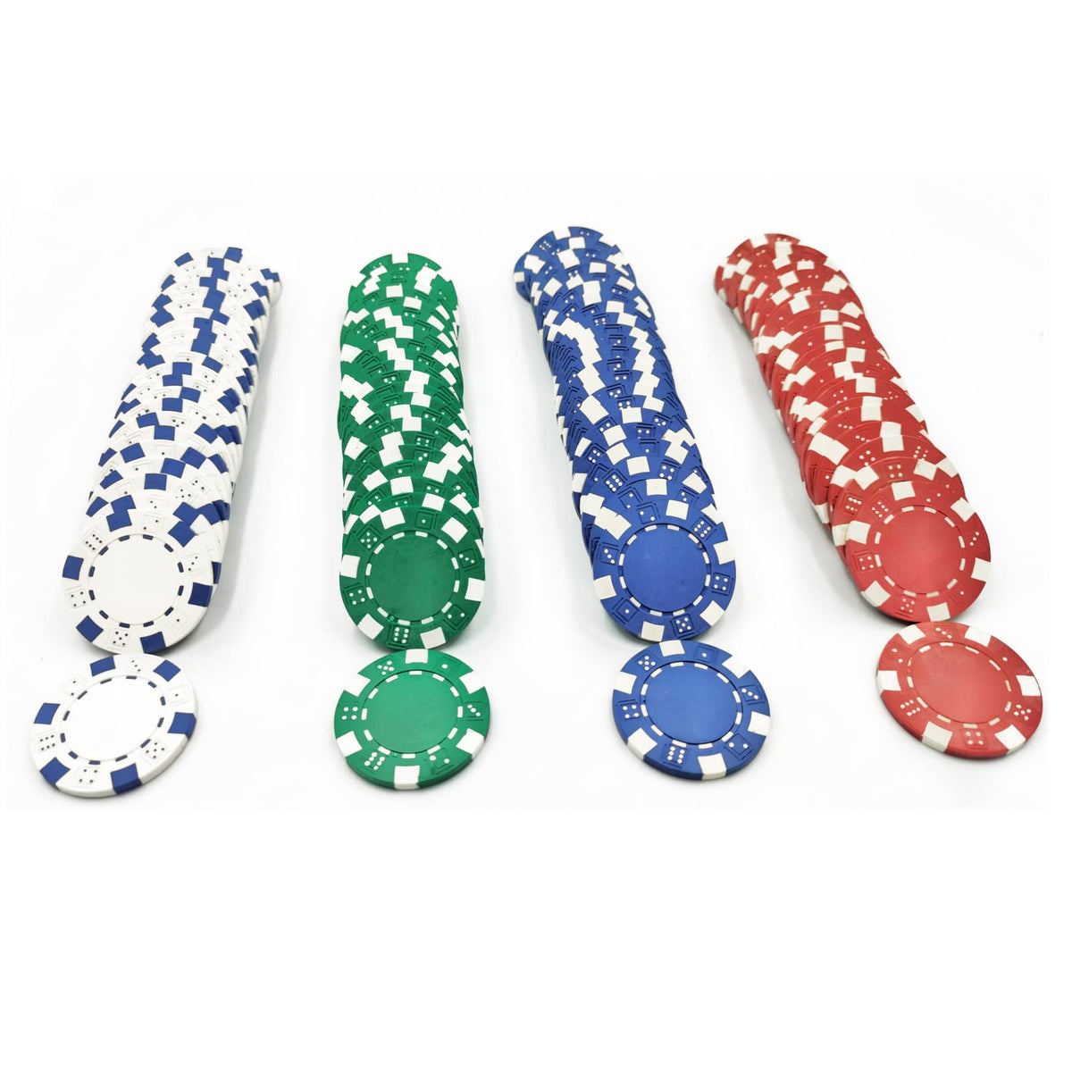 SEETOOOGAMES poker chip red side for vibrant casino-style play during parties.