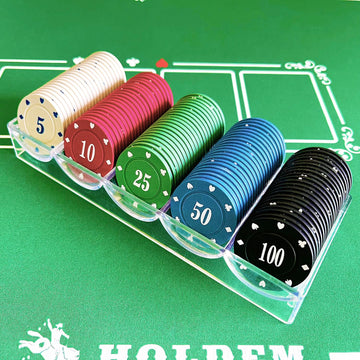 SEETOOOGAMES gift-ready poker chips set for poker, blackjack, and mahjong nights