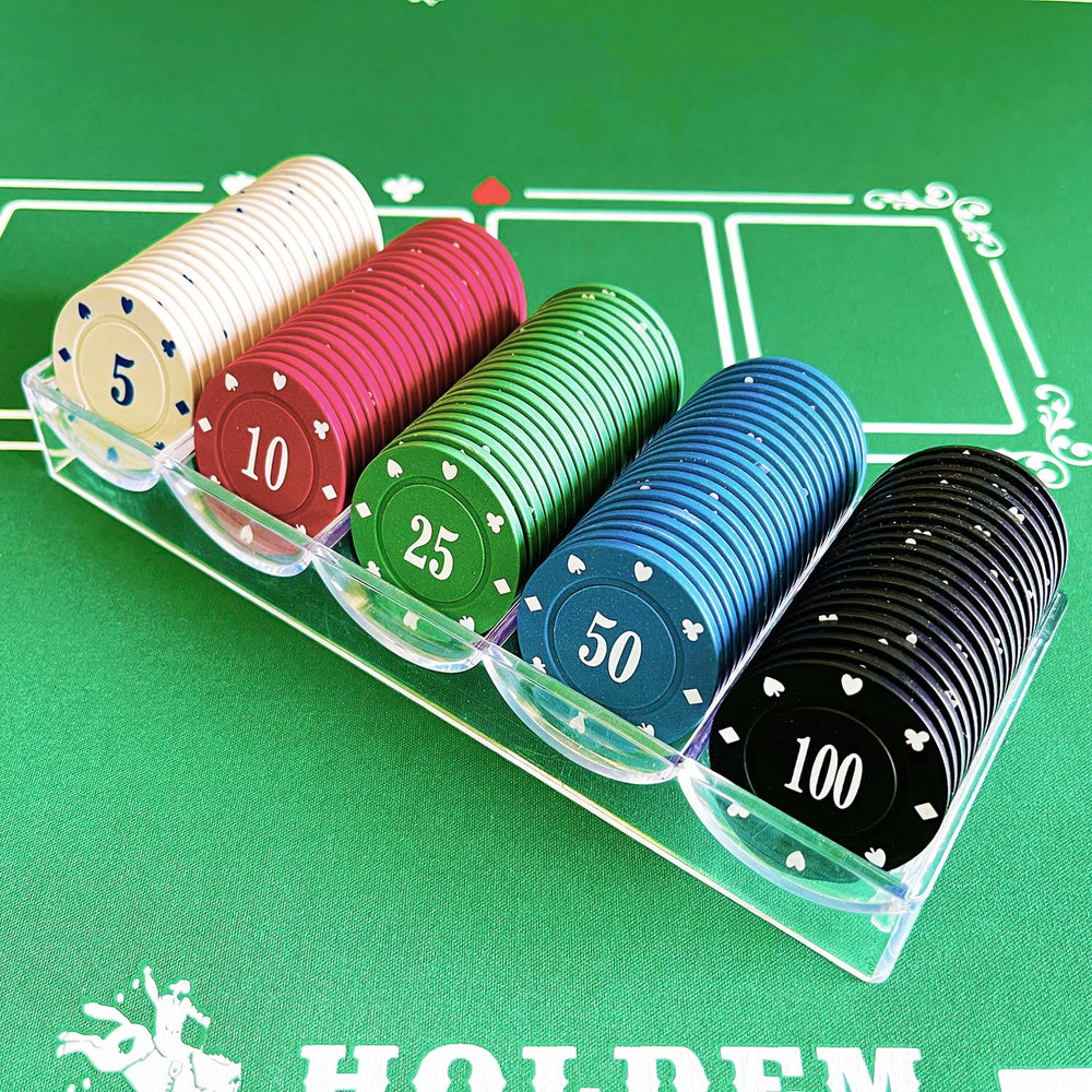 SEETOOOGAMES gift-ready poker chips set for poker, blackjack, and mahjong nights