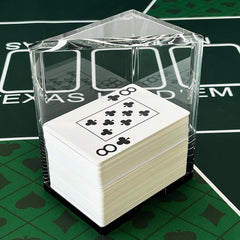 SEETOOOGAMES sturdy clear acrylic tray supports steady gameplay during lively poker or blackjack.