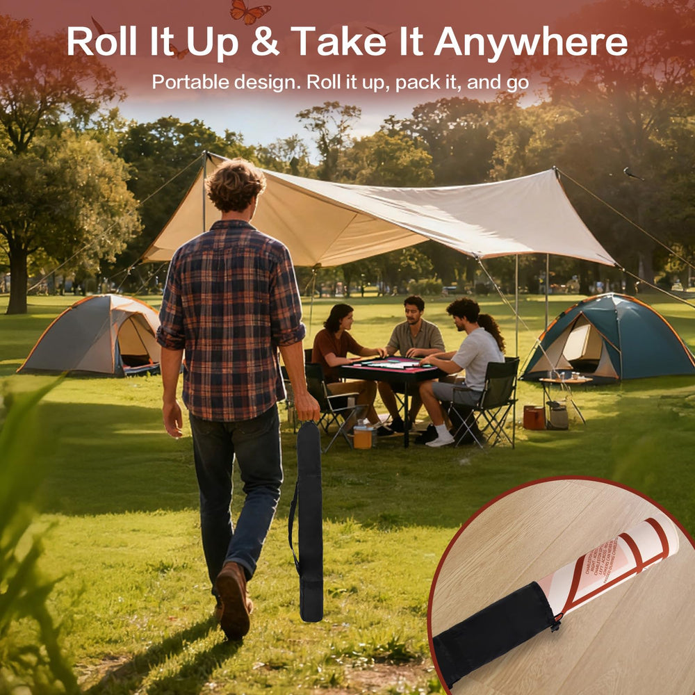Seeuagn durable scratch-resistant mat protects surfaces during games