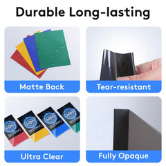 SEFOWG card sleeves matte back texture improves grip for smooth shuffles.