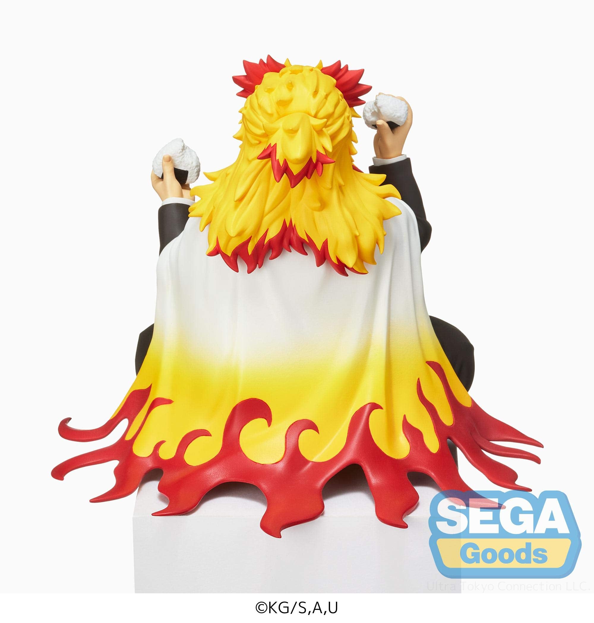 SEGA Demon Slayer Kyojuro Rengoku base detail highlighting collectible craftsmanship