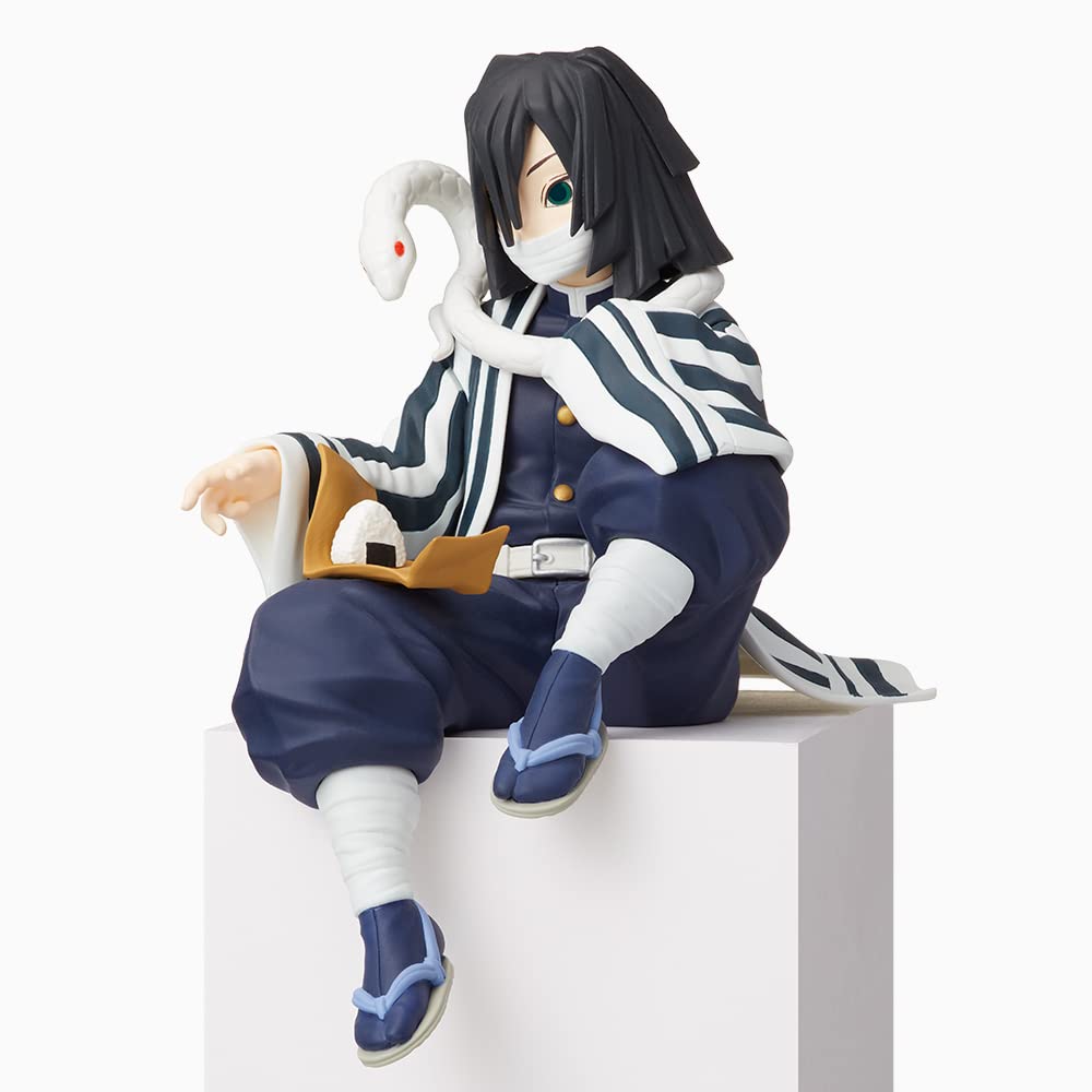 Detailed pose of Obanai Iguro perching figure with intricate detail
