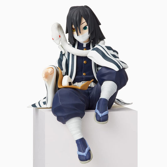 SEGA Demon Slayer Obanai Iguro figure side view for shelf setup