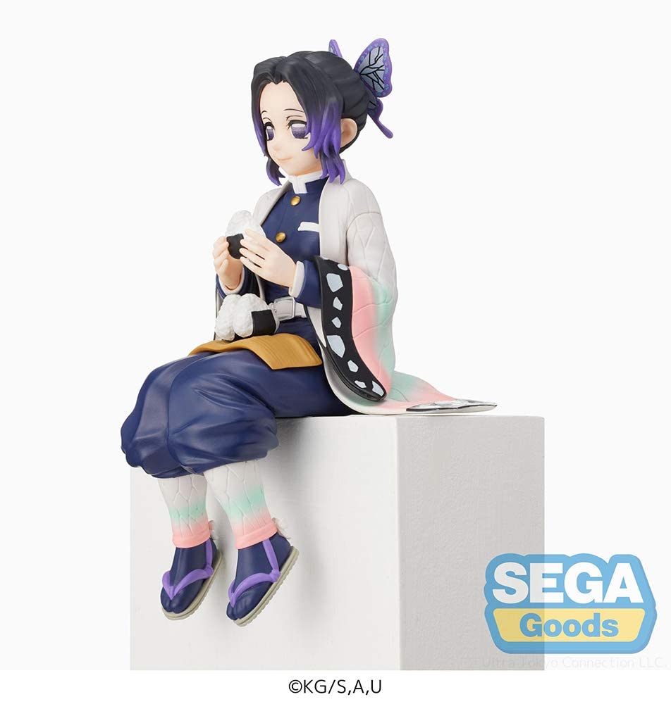 SEGA Demon Slayer Shinobu Kocho figure with base stand for desk display