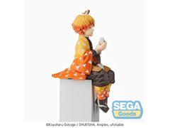 SEGA Demon Slayer Zenitsu Agatsuma licensed figure for desk display.