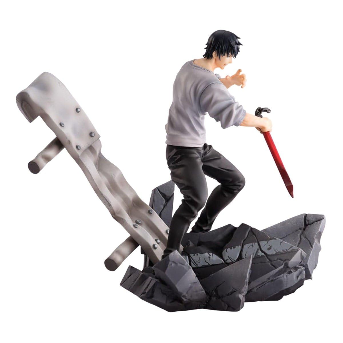 Included base stand for SEGA FIGURIZMα Toji Fushiguro encounter figure shows stable display