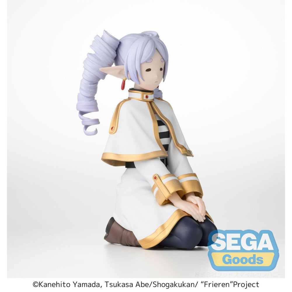 SEGA Frieren detail paintwork perching figure captures accents for a refined desk centerpiece.