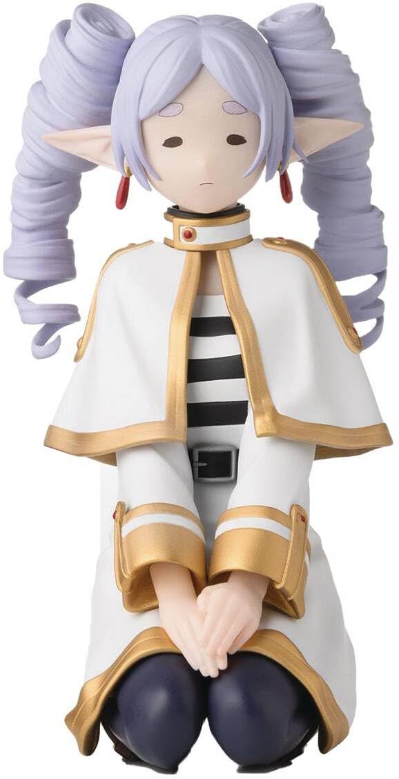 SEGA Frieren I Have Ringlets Now Version perching figure, vivid display-ready detail.