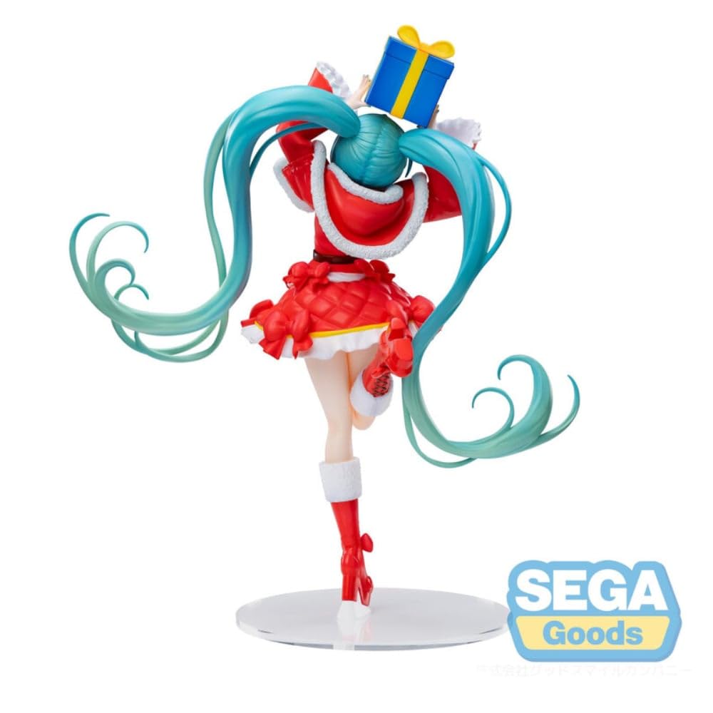 Detail shot of the Hatsune Miku Christmas 2024 Ver. Luminasta face