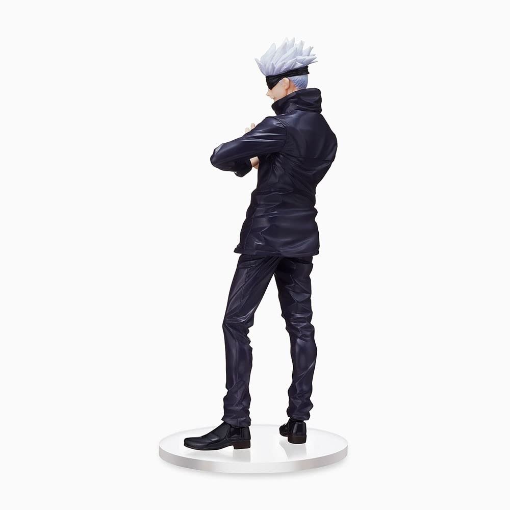 SEGA Jujutsu Kaisen SPM Figure Satoru Gojo base-stand included for easy setup.