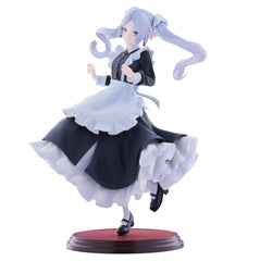 SEGA Luminasta Frieren maid stance figure for dynamic shelf display.