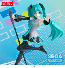 SEGA Luminasta Hatsune Miku Mega39's base stand stabilizes display and presentation.