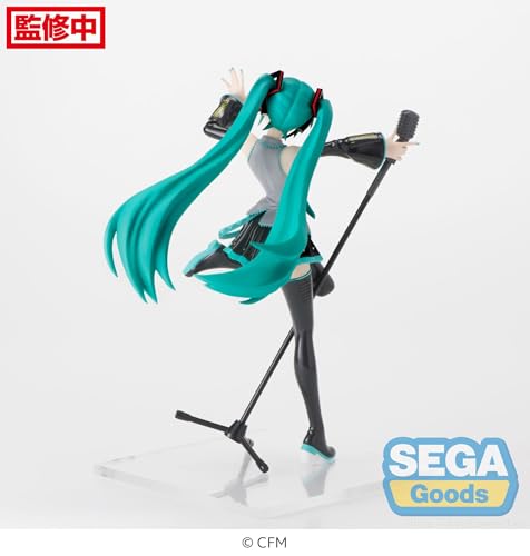 SEGA Luminasta Hatsune Miku Mega39's dress and accessories showcase premium styling.