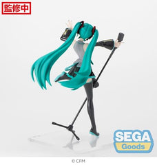 SEGA Luminasta Hatsune Miku Mega39's dress and accessories showcase premium styling.