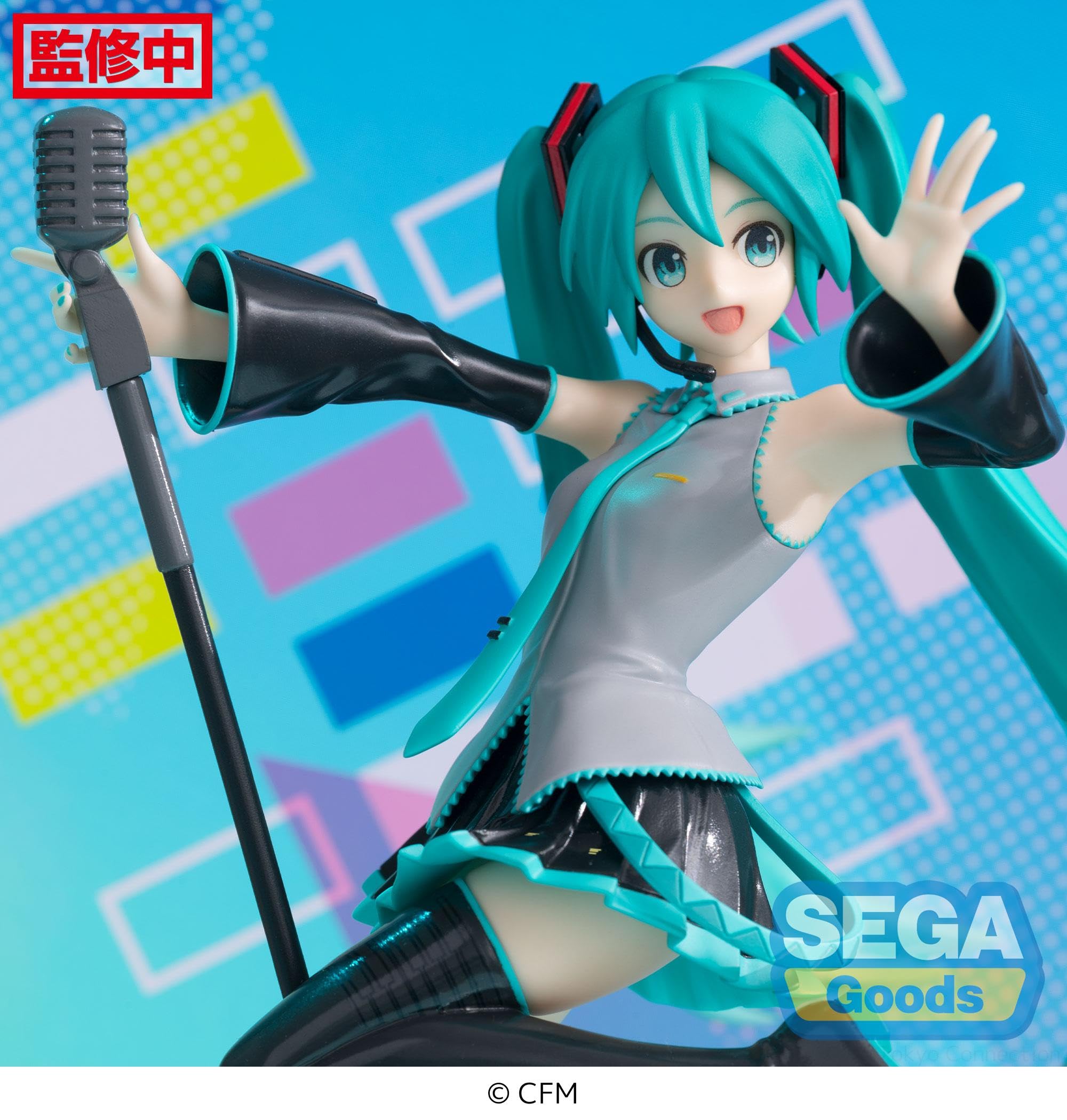 SEGA Luminasta Hatsune Miku Mega39's packaging highlights official licensed product status.