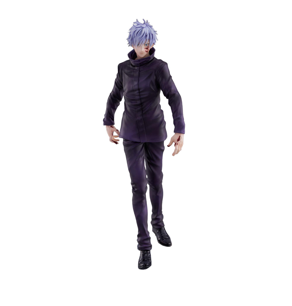 SEGA Luminasta Satoru Gojo Extermination Figure on display with dynamic pose and color depth