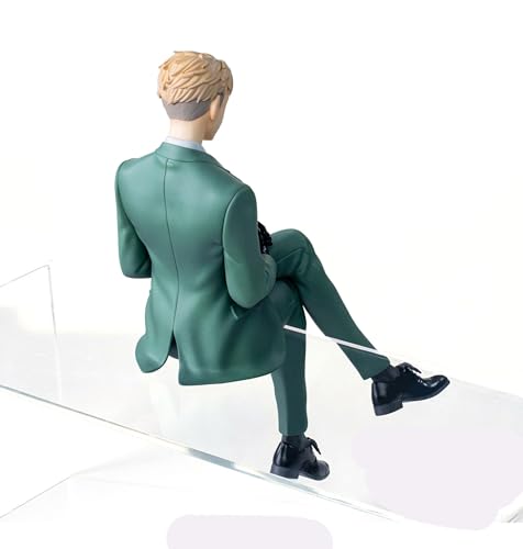 SEGA Spy x Family Loid Forger perching figure with official license quality for display.