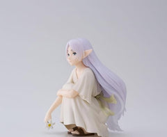 SEGA Yumemirize Frieren figure, side profile, enhances shelf storytelling for fans.