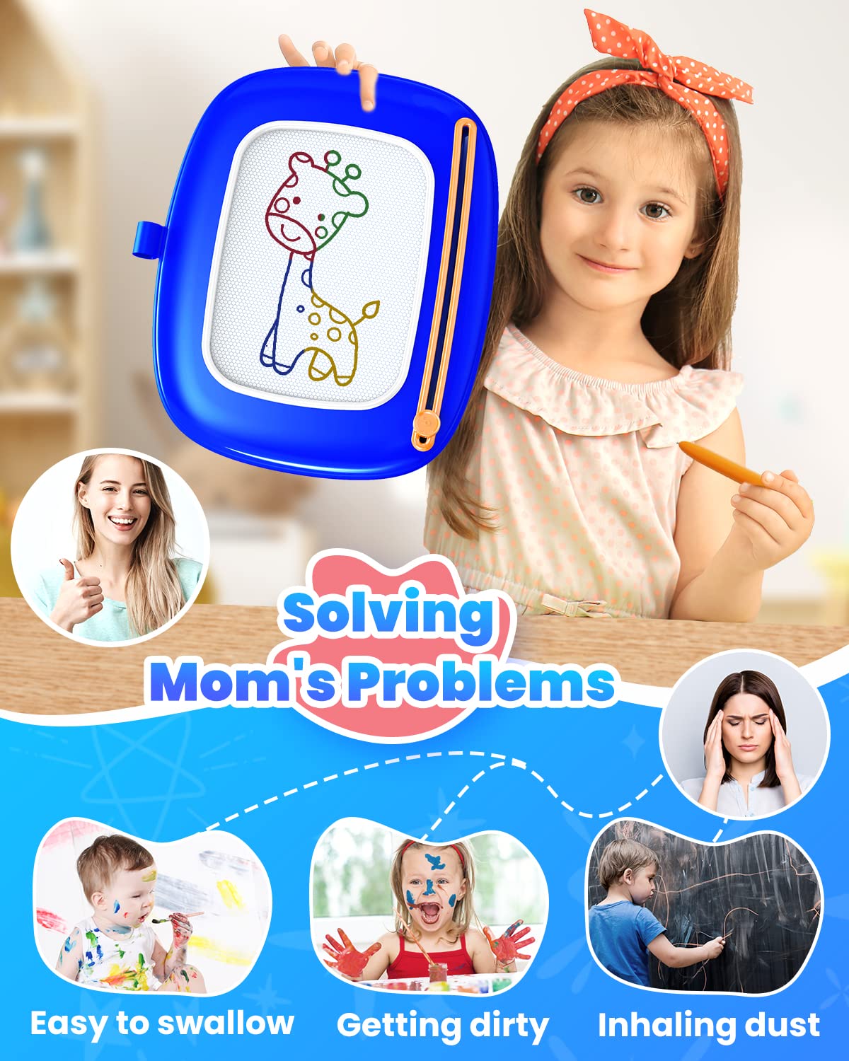 Seimome Detachable legs provide stable support during drawing.