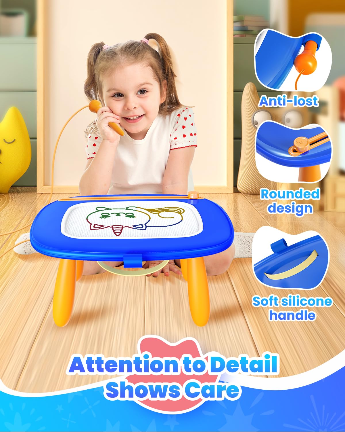 Seimome Portable travel-size board fits bags for on-the-go fun.