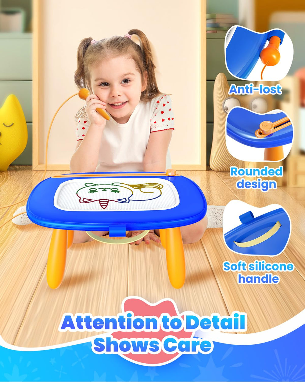 Seimome Portable travel-size board fits bags for on-the-go fun.