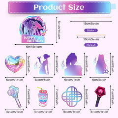SEL movie cupcake topper design-1 adds charming flair to desserts.