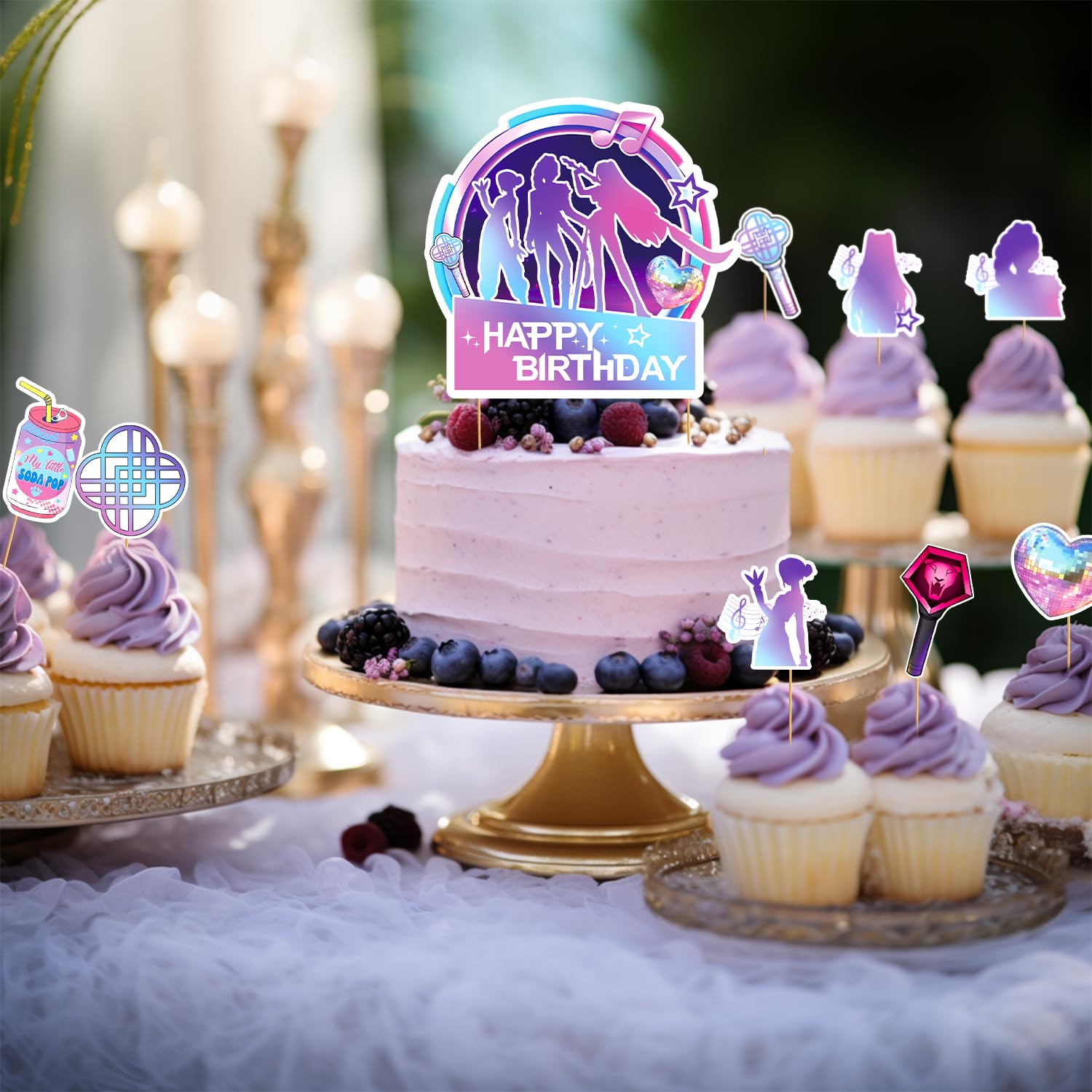 SEL movie cupcake topper design-4 brightens party snacks.