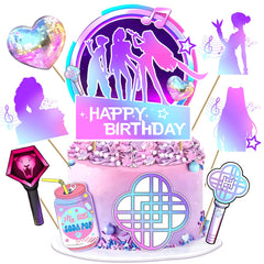 SEL popular birthday topper glittery cake decor adds festive sparkle to celebrations.