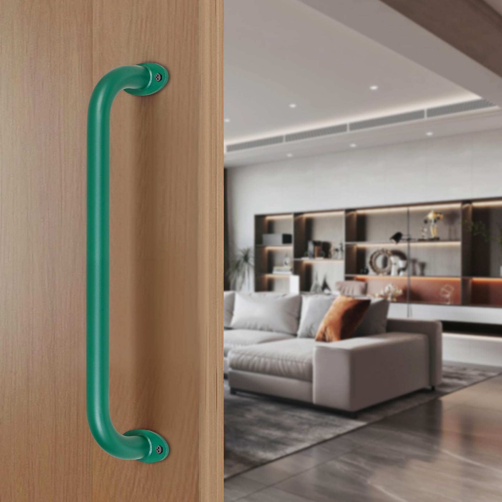 SELEWARE 6-pack 17-inch green handles weather-resistant coating withstands rain and sun