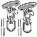 SELEWARE ceiling swing mount in stainless steel for sturdy indoor or outdoor use.