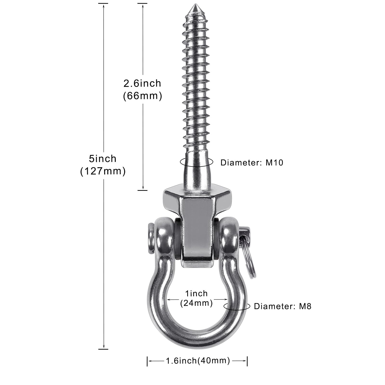 Durable SELEWARE hardware for playground, yoga, and hammock setups