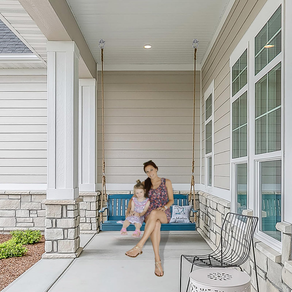 SELEWARE easy-install 2-in-1 swing hanger simplifies attaching to wooden beams.