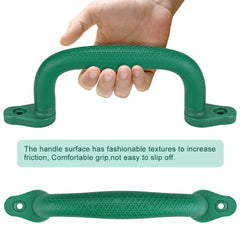 SELEWARE green safety handle on climbing frame supports active play safely.