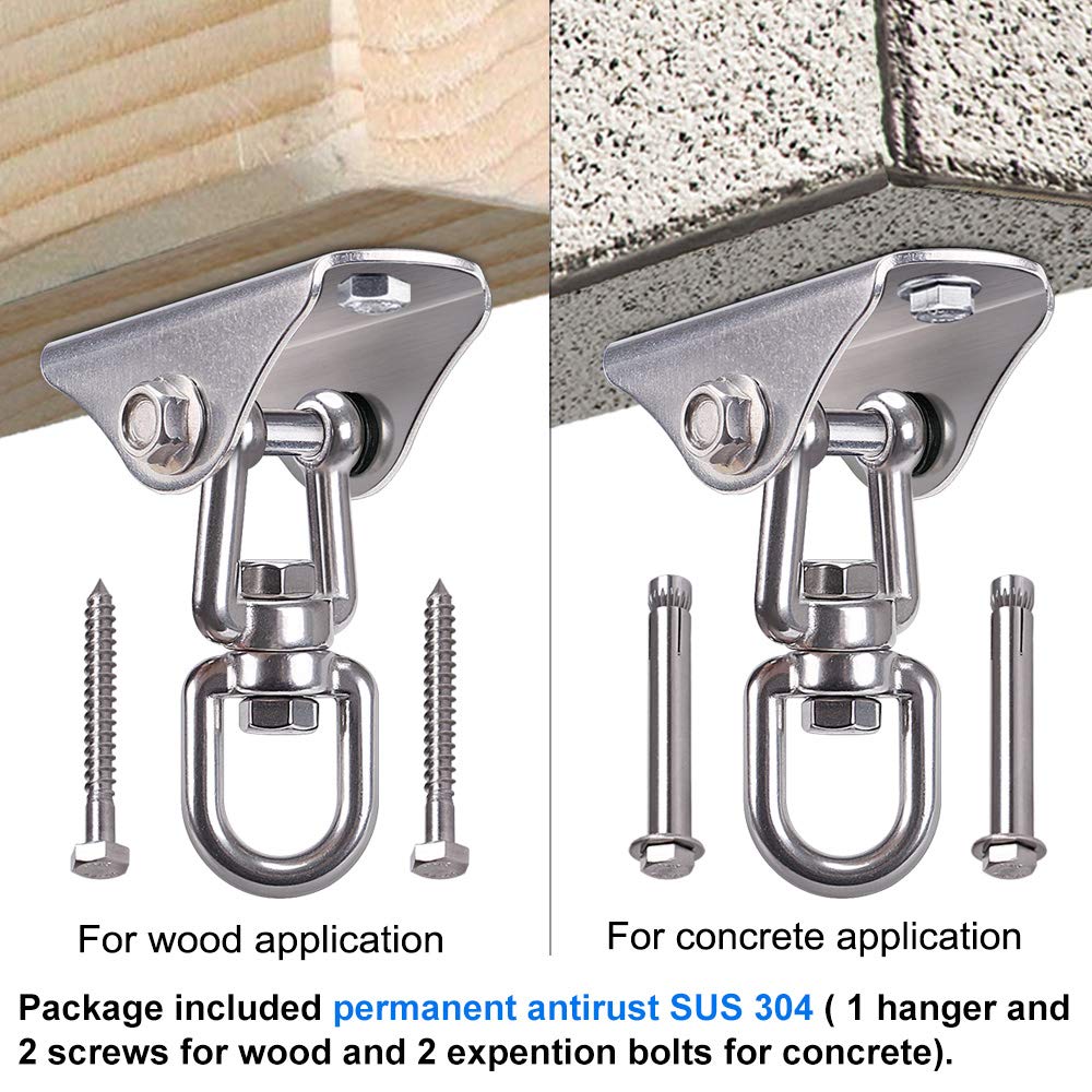 SELEWARE hammock chair setup in-use to illustrate versatile mounting.