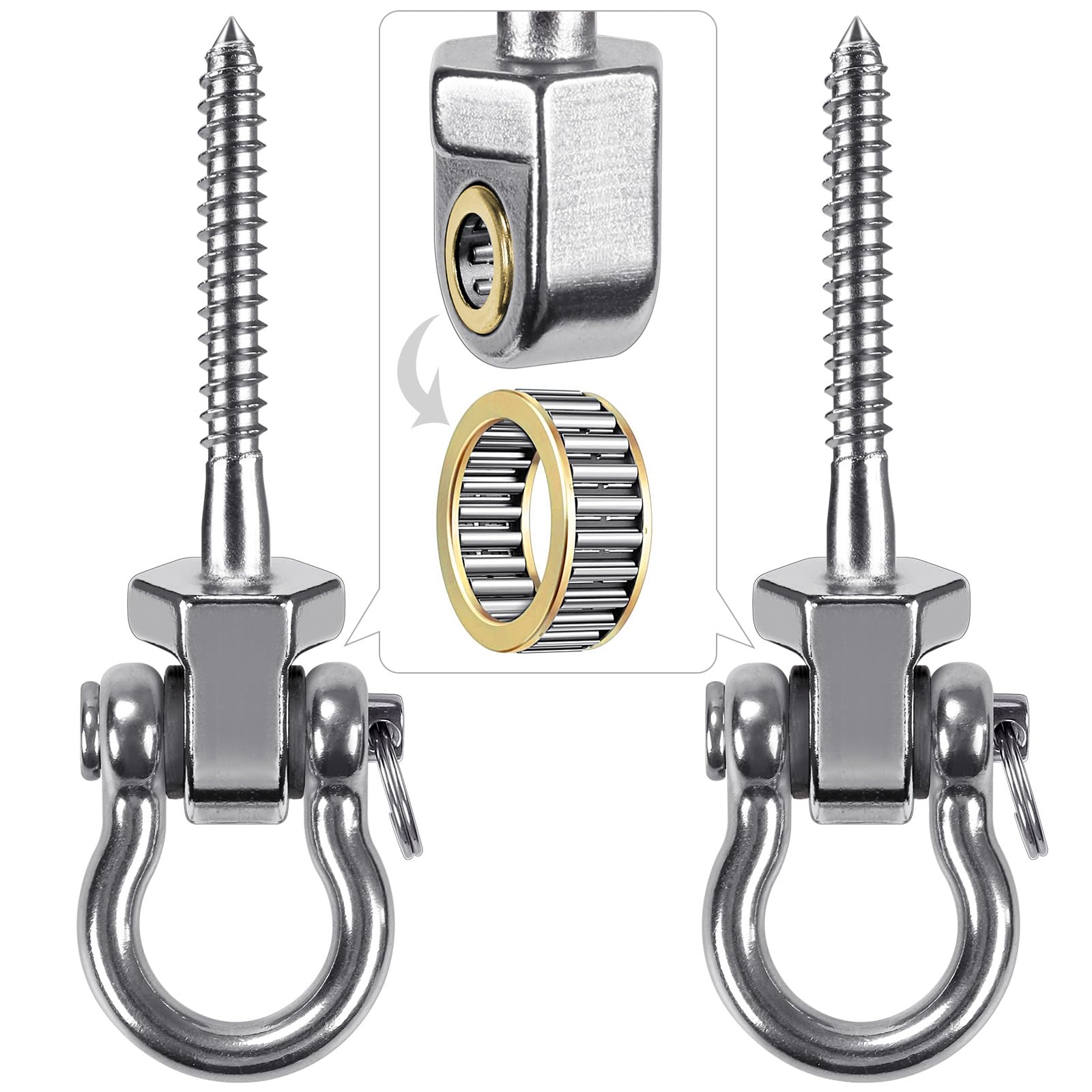 SELEWARE heavy-duty swing hangers with bearings enable quiet, smooth outdoor mounting.