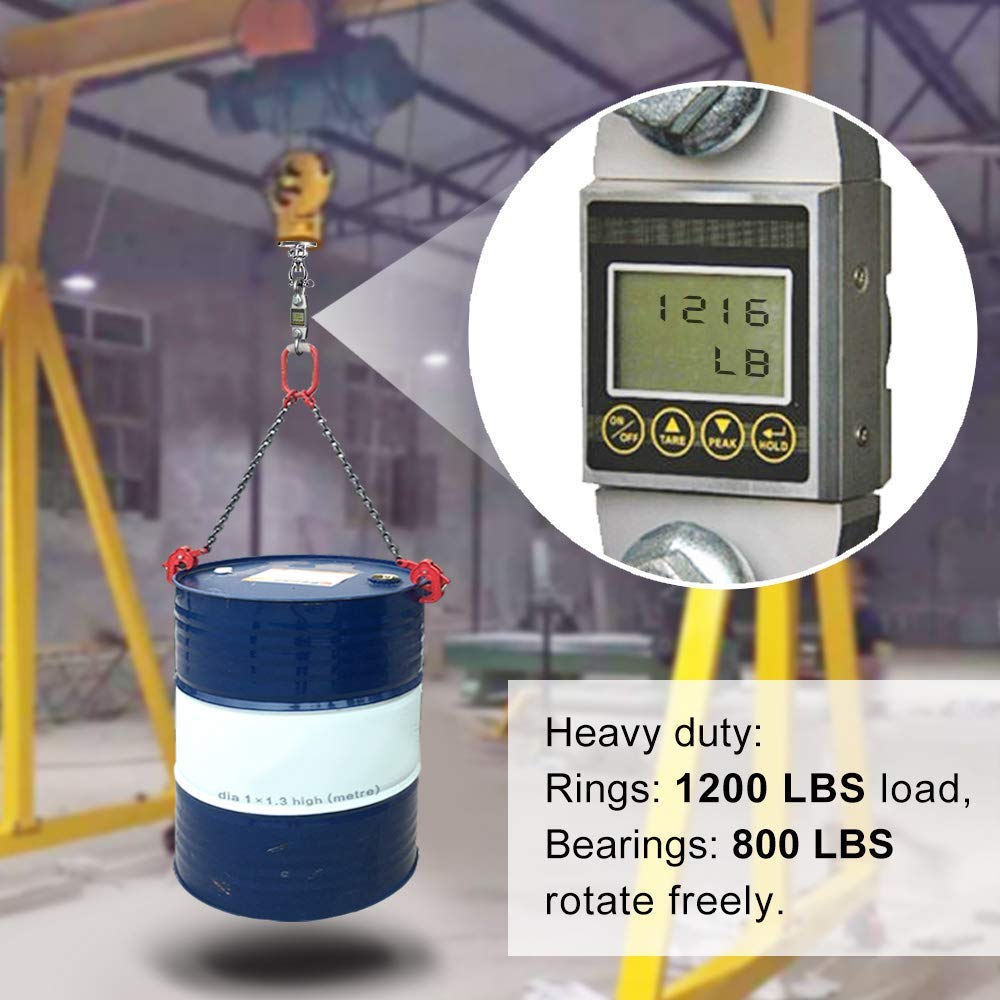 Heavy-duty SELEWARE swing hook in action supporting indoor workout setups.