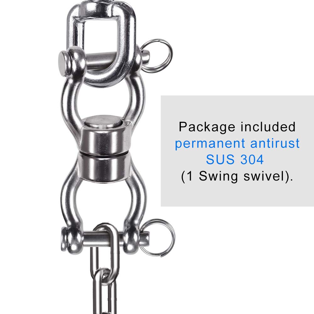 SELEWARE heavy-duty swivel rated up to 1,200 lbs for swings and hammocks.