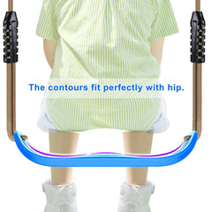 SELEWARE quick-connect buckle allows tool-free, quick setup for indoor or backyard swings