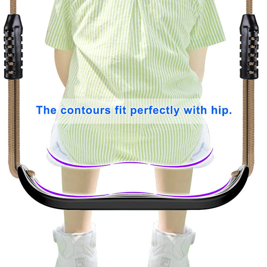 SELEWARE swing seat with adjustable rope for growing kids