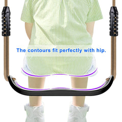 SELEWARE swing seat with adjustable rope for growing kids