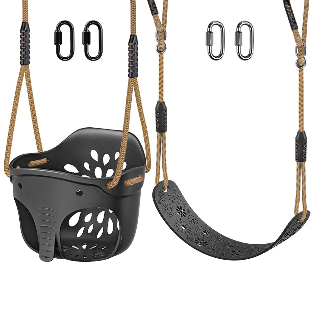 SELEWARE high-back bucket seat for toddlers provides secure outdoor seating