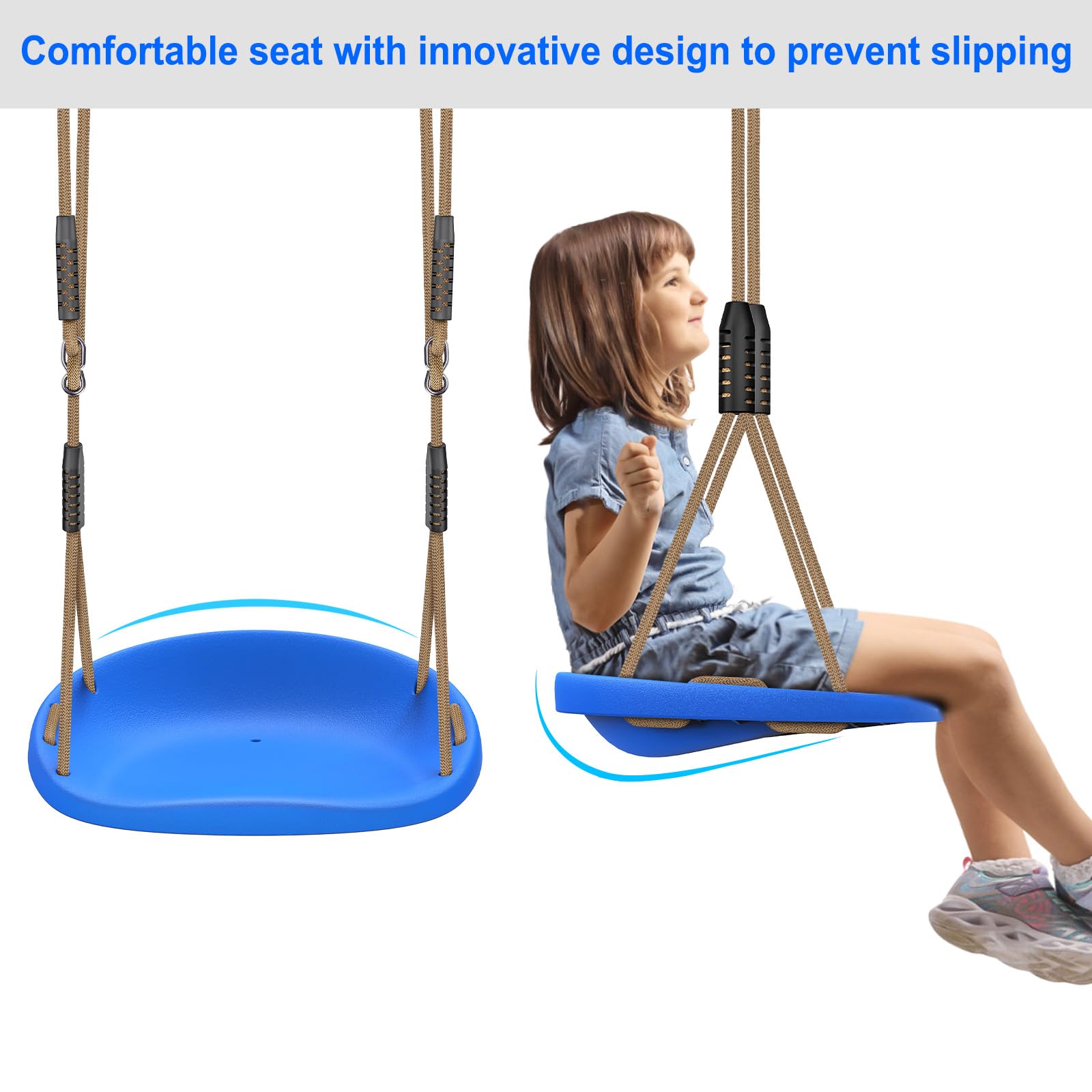 SELEWARE tool-free installation simplifies replacing swing seats on most sets