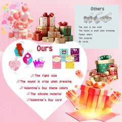 SEMITIMES 12 cartoon styles valentines day, popular designs for kids' gifts.