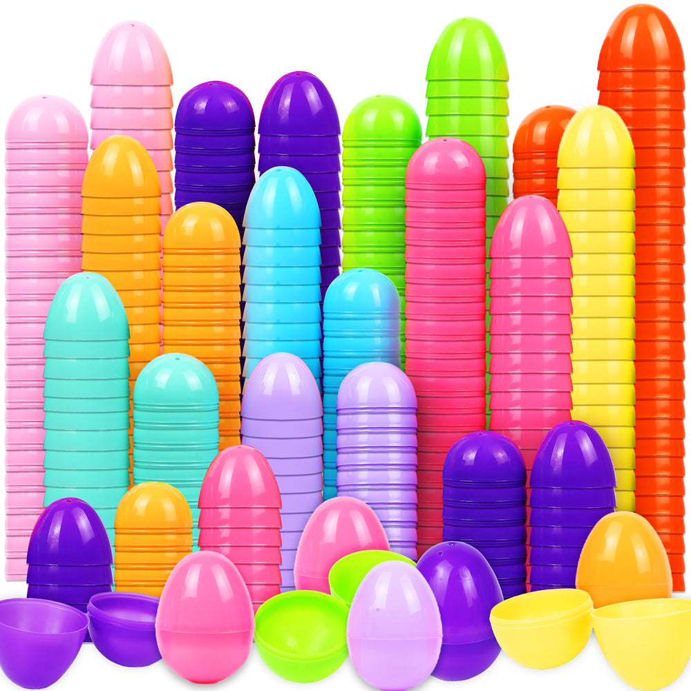 SEMITIMES 500Pcs Easter Eggs in vibrant colors for eye-catching hunts and gifts