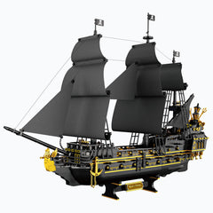 SEMKY Black Devil Pirate Ship exterior showcases authentic lines for impressive display.