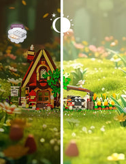 SEMKY Farm House interchangeable plants add realistic garden detail