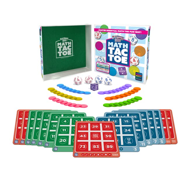 Semper Smart Games PlaySmart Dice Math-Tac-Toe in action boosts mental math practice.